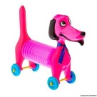 Cachorro Sapeca Sanfonado com Rodinha e Apito Diversas Cores 