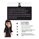 Boneca Vinil Girls Life Mystery Wandinha 33cm Colecionável Infantil Decorativa