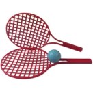 Conjunto de Raquetes com Bolinha Brinquedo Esportivo Infantil e Adulto para Praia e Parque