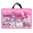Patins In Line Feminino c/ Rodas de Luz LED Ajustável 35-38 Confortável e Seguro para Patinação