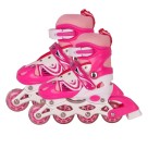 Patins In Line Feminino c/ Rodas de Luz LED Ajustável 35-38 Confortável e Seguro para Patinação