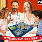 Jogo Trolando Pais & Filhos – Tabuleiro Giratório com Armadilhas, Dado e Peões, Brinquedo Educativo Infantil a Partir de 6 Anos