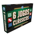 Kit 6 Jogos Clássicos Pais & Filhos – Xadrez, Dama, Ludo, Trilha, Dominó e Forca em Tabuleiros Educativos, Brinquedo Infantil a Partir de 6 Anos