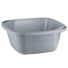 Bacia Plástica 8,5L Cinza Utensílio Multiuso para Cozinha Lavanderia e Área de Serviço