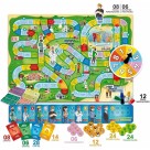 Jogo de Tabuleiro Partiu – A Incrível Corrida da Vida Pais & Filhos Educativo Infantil com Roleta, Cartas e Dinheiro de Brincar