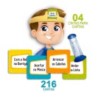 Jogo Fazendo Mímicas Pais & Filhos com 216 Cartas, Ampulheta e Cintas – Diversão em Família