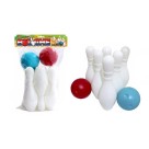 Bolichinho Pequeno — Jogo de Boliche Infantil com 6 Pinos Coloridos e Bola Plástica
