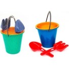 Kit Praia Infantil Completo Balde Pequeno c/4 Peças para Brincar na Areia