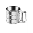 Polvilhador com Gatilho Inox 10,5x9,5cm – Ideal para Açúcar, Café e Confeitaria