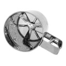 Polvilhador com Gatilho Inox 10,5x9,5cm – Ideal para Açúcar, Café e Confeitaria