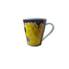 Caneca de Porcelana 290ml Faixa Chocolate Elegante e Resistente para Café, Chá e Chocolate Quente