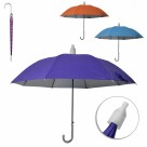 Guarda-Chuva Colorido com Copo e Cabo Curvo 8 Varetas 59cm Resistente e Compacto para Proteção em Dias de Chuva