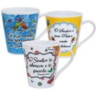 Caneca 290ml Salmo Faixa em Porcelana Resistente – Presente Religioso e Inspirador para Aniversário, Igreja e Datas Especiais