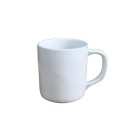 Caneca Reta 300ml de Porcelana Branca Resistente – Ideal para Café, Chá, Uso Diário, Lembranças e Personalização