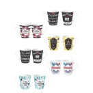 Caneca de Porcelana 290ml Aniversário Faixa  Presente Criativo Lembrança Festiva Resistente para Café Chá e Bebidas