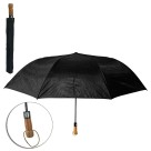 Guarda-Chuva Luxo Cabo de Madeira Automático Preto 8 Varetas 70cm Resistente e Sofisticado para Máxima Proteção em Dias de Chuva