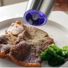 Moedor de Temperos Automático Inox e Vidro 20,3cm – Sal e Pimenta