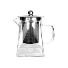 Chaleira de Vidro Borossilicato 520ml com Infusor em Metal – Moderna e Elegante