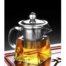 Chaleira de Vidro Borossilicato 950ml com Infusor em Metal – Moderna e Resistente