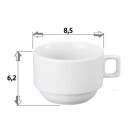 Xícara de Porcelana 200ml Terramada c/ Pires – Elegância e Qualidade para Chá da Tarde e Mesa Posta