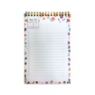 Bloco de Anotações 50 Folhas Floral 80g/m² Papel Resistente Elegante e Prático para Estudos Escritório Tarefas e Organização do Dia a Dia