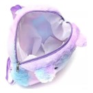 Mochila de Pelúcia Infantil Feminina Ursinho 23,5x28,5x7,5cm Fofa Leve e Confortável para Escola Passeios Viagens e Presentes para Crianças