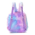 Mochila de Pelúcia Infantil Feminina Ursinho 23,5x28,5x7,5cm Fofa Leve e Confortável para Escola Passeios Viagens e Presentes para Crianças