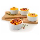 Ramekin Pequeno de Porcelana Terramada 77ml – Tigela Para Molhos, Entradas e Sobremesas Individuais