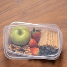 Pote Retangular Volare 1,2L com Tampa Transparente Livre de BPA – Uso em Freezer, Micro-ondas e Lava-louças