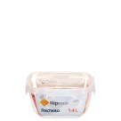 Pote Quadrado Fliplock 1,4 L com Tampa Trava – Livre de BPA, Ideal para Micro-ondas, Freezer e Organização de Cozinha