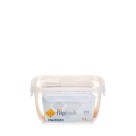 Pote Retangular Fliplock Alto 1L com Tampa Hermética – Livre de BPA, Ideal para Freezer, Geladeira e Marmitas