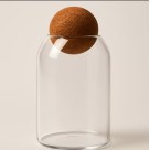 Pote de Vidro 950ml com Tampa de Cortiça – Elegante e Ideal para Armazenar Grãos