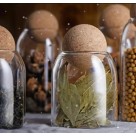 Pote de Vidro 450ml com Tampa de Cortiça – Ideal p/ Temperos, Grãos e Especiarias