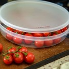 Pote Redondo Novelle 4L com Tampa Vedada e Plástico Resistente para Armazenar e Conservar Alimentos