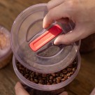 Pote com Tampa Rosca Spinlock 2L Rischioto em Plástico Resistente Livre de BPA – Vedação Segura para Conservação de Alimentos