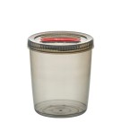 Pote com Tampa Rosca Spinlock 3L Rischioto em Plástico Resistente Livre de BPA – Vedação Segura para Armazenamento de Alimentos