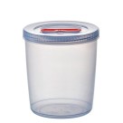 Pote com Tampa Rosca Spinlock 4,5L Plástico Transparente Vedação Hermética para Alimentos