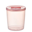 Pote com Tampa Rosca Spinlock 4,5L Plástico Transparente Vedação Hermética para Alimentos