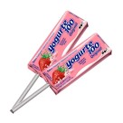 Pirulito Yorgute 100 Morango 105g Embalados Individualmente Doces Saborosos para Festa, Lembrancinha e Revenda