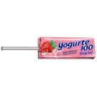 Pirulito Yorgute 100 Morango 105g Embalados Individualmente Doces Saborosos para Festa, Lembrancinha e Revenda