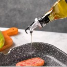 Galheteiro Azeite e Vinagre 500ml em Vidro – Kit 2 Peças com Tampa Metal/Plástico