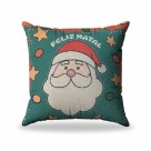 Capa de Almofada Natalina Veludo 43x43cm Decorativa com Zíper para Sofá e Sala de Estar