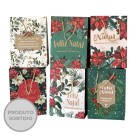 Sacola para Presente de Papel Natalina Estampada 19,4X27X8,6cm com Alça Reforçada