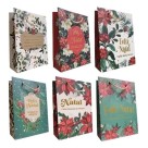 Sacola para Presente de Papel Natalina Estampada 28x37x12cm com Alça Reforçada