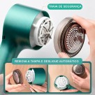 Papa Bolinha Recarregável com Depósito Plástico + Cabo USB - Removedor de Bolinhas de Roupas Tecidos e Estofados Portátil