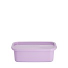 Pote Retangular Volare 1,2L Color Rischioto com Tampa Plástica Marmita Freezer Micro-ondas Lava-louças