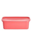 Pote Retangular Volare 3L Color com Tampa Plástica Marmita Freezer Micro-ondas Lava-louças Armazenar Alimentos