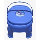 Banqueta Infantil com Alça Plástica 31x31x23,5cm Resistente e Segura para Crianças Uso em Casa Banheiro Quarto e Escola