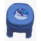 Banqueta Infantil com Alça Plástica 22x22x19,8cm Compacta Resistente e Segura para Crianças Uso em Casa Banheiro Quarto e Escola