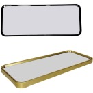 Bandeja Decorativa de Vidro Espelhado 30x11,8x1,5cm Elegante Sofisticada para Decoração de Sala Quarto Banheiro e Aparador